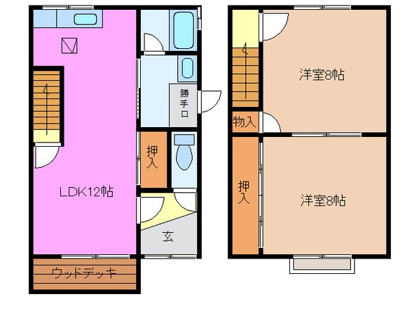 安藤住宅（北側）の物件間取画像